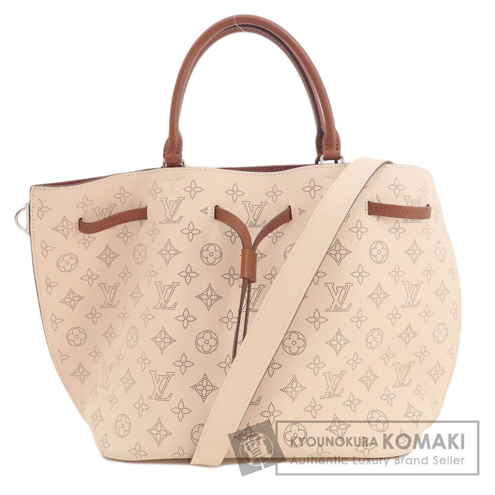 Louis Vuitton Girolata Creme Tote Bag Mahina Leather